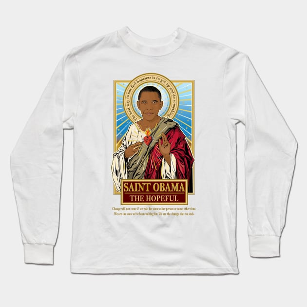 Saint Obama Long Sleeve T-Shirt by Pop Art Saints